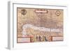 Map of the City of London, Southwark and Part of Westminster, 1572-Franz Hogenberg-Framed Giclee Print