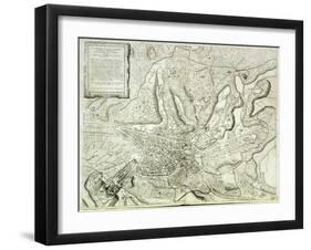 Map of the City of Rome, Engraved by the Artist, 1557-Antonio Lafreri-Framed Giclee Print