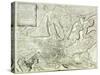 Map of the City of Rome, Engraved by the Artist, 1557-Antonio Lafreri-Stretched Canvas