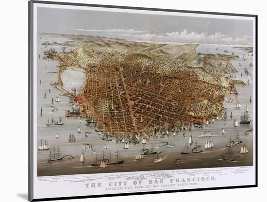 Map Of The City Of San Francisco 1878-Vintage Lavoie-Mounted Giclee Print