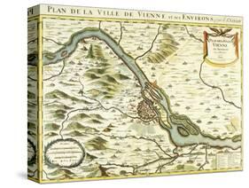 Map of the City of Vienna, 1692-Nicolas Sanson D'abbeville-Stretched Canvas