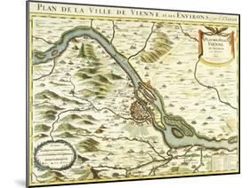 Map of the City of Vienna, 1692-Nicolas Sanson D'abbeville-Mounted Giclee Print