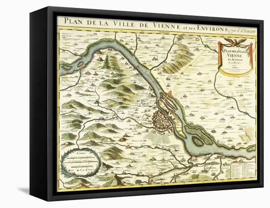 Map of the City of Vienna, 1692-Nicolas Sanson D'abbeville-Framed Stretched Canvas