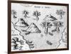 Map of the Coast of Guyana, Illustration from 'Regni Guianae'-null-Framed Giclee Print