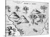 Map of the Coast of Guyana, Illustration from 'Regni Guianae'-null-Stretched Canvas