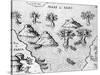 Map of the Coast of Guyana, Illustration from 'Regni Guianae'-null-Stretched Canvas