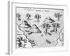 Map of the Coast of Guyana, Illustration from 'Regni Guianae'-null-Framed Giclee Print