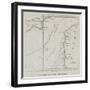 Map of the Coast of the Late Wrecks-null-Framed Giclee Print