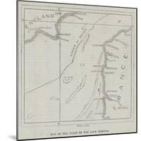 Map of the Coast of the Late Wrecks-null-Mounted Giclee Print