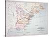 Map of the Colonies of North America at the Time of the Declaration of Independence-American-Stretched Canvas