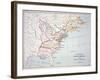 Map of the Colonies of North America at the Time of the Declaration of Independence-American-Framed Giclee Print