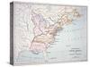 Map of the Colonies of North America at the Time of the Declaration of Independence-American-Stretched Canvas