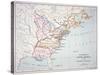 Map of the Colonies of North America at the Time of the Declaration of Independence-American-Stretched Canvas