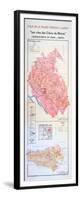 Map of the Côtes Du Rhône Region-null-Framed Giclee Print