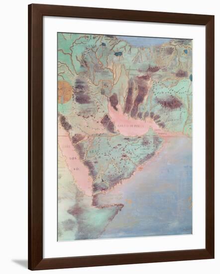 Map of the Countries of the Persian Golf, from the 'Sala Del Mappamondo'-Antonio Giovanni de Varese-Framed Giclee Print