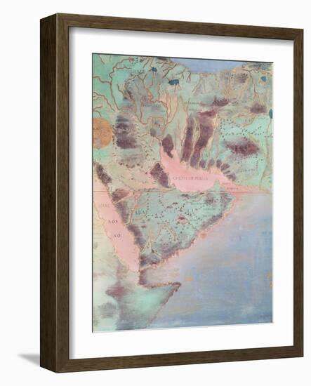 Map of the Countries of the Persian Golf, from the 'Sala Del Mappamondo'-Antonio Giovanni de Varese-Framed Giclee Print