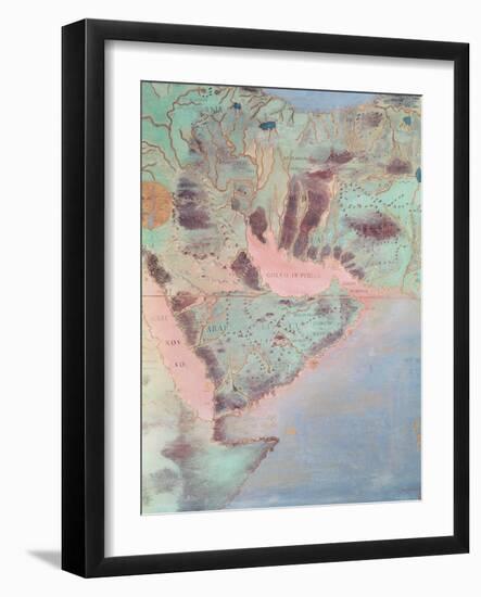 Map of the Countries of the Persian Golf, from the 'Sala Del Mappamondo'-Antonio Giovanni de Varese-Framed Giclee Print