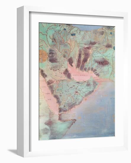 Map of the Countries of the Persian Golf, from the 'Sala Del Mappamondo'-Antonio Giovanni de Varese-Framed Giclee Print