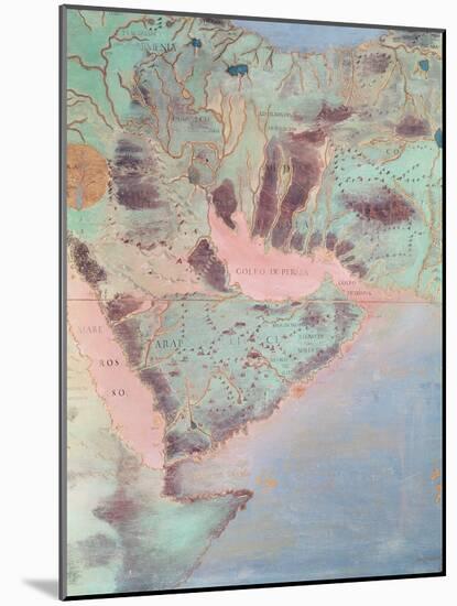 Map of the Countries of the Persian Golf, from the 'Sala Del Mappamondo'-Antonio Giovanni de Varese-Mounted Giclee Print