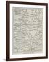 Map of the Country around Plevna-null-Framed Giclee Print