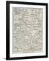 Map of the Country around Plevna-null-Framed Giclee Print