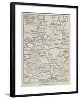 Map of the Country around Plevna-null-Framed Giclee Print