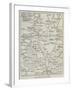 Map of the Country around Plevna-null-Framed Giclee Print