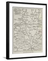 Map of the Country around Plevna-null-Framed Giclee Print