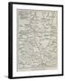 Map of the Country around Plevna-null-Framed Giclee Print