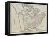 Map of the Country Between Auckland and the River Waikato-John Dower-Framed Stretched Canvas