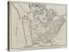 Map of the Country Between Auckland and the River Waikato-John Dower-Stretched Canvas