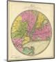 Map of the Country Twenty Five Miles Round the City of New York, c.1840-Jeremiah Greenleaf-Mounted Art Print