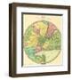 Map of the Country Twenty Five Miles Round the City of New York, c.1848-Jeremiah Greenleaf-Framed Art Print