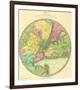 Map of the Country Twenty Five Miles Round the City of New York, c.1848-Jeremiah Greenleaf-Framed Art Print