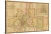 Map of the County of Philadelphia from Actual Survey, 1843-Charles Jr. Ellet-Stretched Canvas