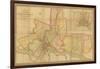 Map of the County of Philadelphia from Actual Survey, 1843-Charles Jr. Ellet-Framed Giclee Print