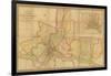 Map of the County of Philadelphia from Actual Survey, 1843-Charles Jr. Ellet-Framed Giclee Print