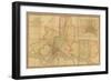 Map of the County of Philadelphia from Actual Survey, 1843-Charles Jr. Ellet-Framed Giclee Print