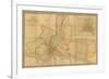 Map of the County of Philadelphia from Actual Survey, 1843-Charles Jr. Ellet-Framed Giclee Print