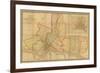 Map of the County of Philadelphia from Actual Survey, 1843-Charles Jr. Ellet-Framed Giclee Print