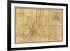 Map of the County of Philadelphia from Actual Survey, 1843-Charles Jr. Ellet-Framed Giclee Print