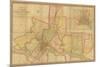 Map of the County of Philadelphia from Actual Survey, 1843-Charles Jr. Ellet-Mounted Giclee Print