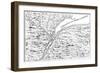 Map of the Course of the River St Lawrence as Far as Quebec, 1730-null-Framed Premium Giclee Print