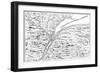 Map of the Course of the River St Lawrence as Far as Quebec, 1730-null-Framed Premium Giclee Print