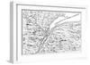 Map of the Course of the River St Lawrence as Far as Quebec, 1730-null-Framed Premium Giclee Print