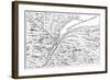 Map of the Course of the River St Lawrence as Far as Quebec, 1730-null-Framed Giclee Print