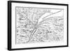 Map of the Course of the River St Lawrence as Far as Quebec, 1730-null-Framed Giclee Print