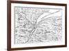 Map of the Course of the River St Lawrence as Far as Quebec, 1730-null-Framed Giclee Print