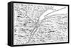 Map of the Course of the River St Lawrence as Far as Quebec, 1730-null-Framed Stretched Canvas