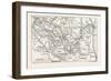 Map of the Course of the Wear-null-Framed Giclee Print